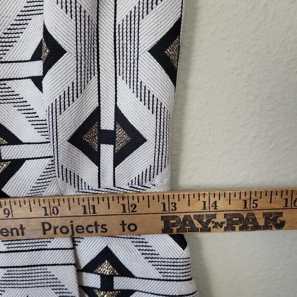 Sugarlips Womens Black White Sleeveless V Neck Cut Out Mini Dress Size Small - Picture 8 of 9